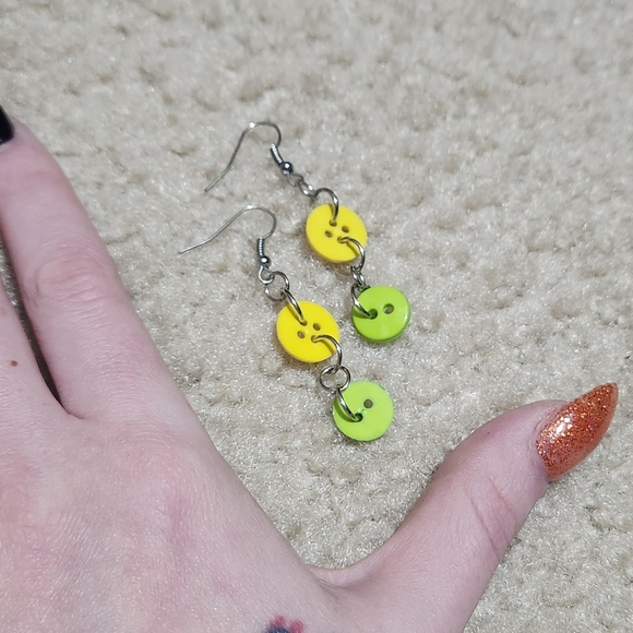 Button Earrings - Picture 3 of 5